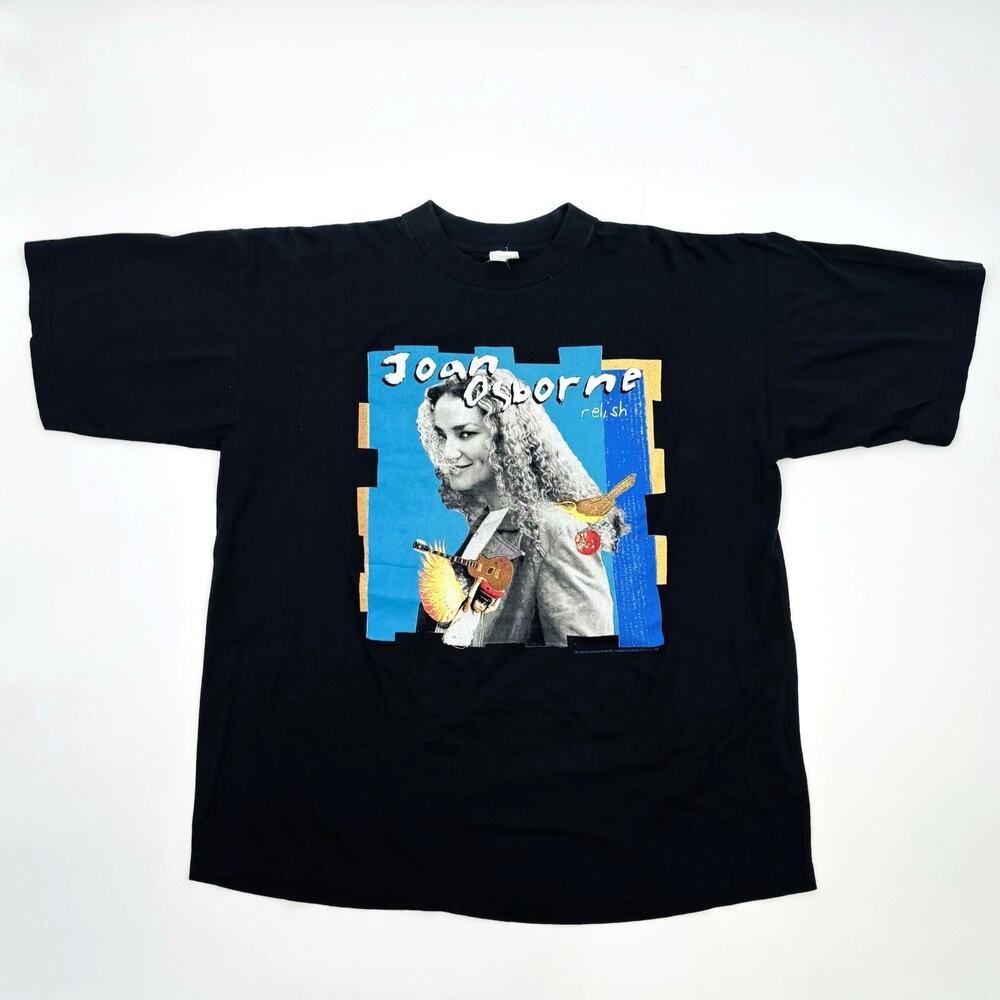 Vintage 90s Joan Osborne Relish T-Shirt XL Band What If God Was One Of Us 1995